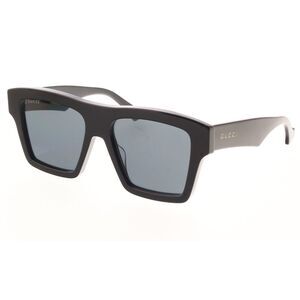 Gucci GG0962S-005 Bold Matte Black Angular Frame Sunglasses for Men
